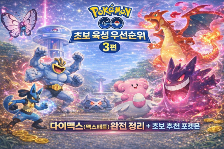 포켓몬고 초보 육성 우선순위 3편｜다이맥스(맥스배틀) 공략 + 초보 추천 포켓몬